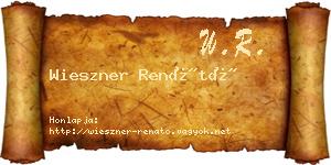 Wieszner Renátó névjegykártya